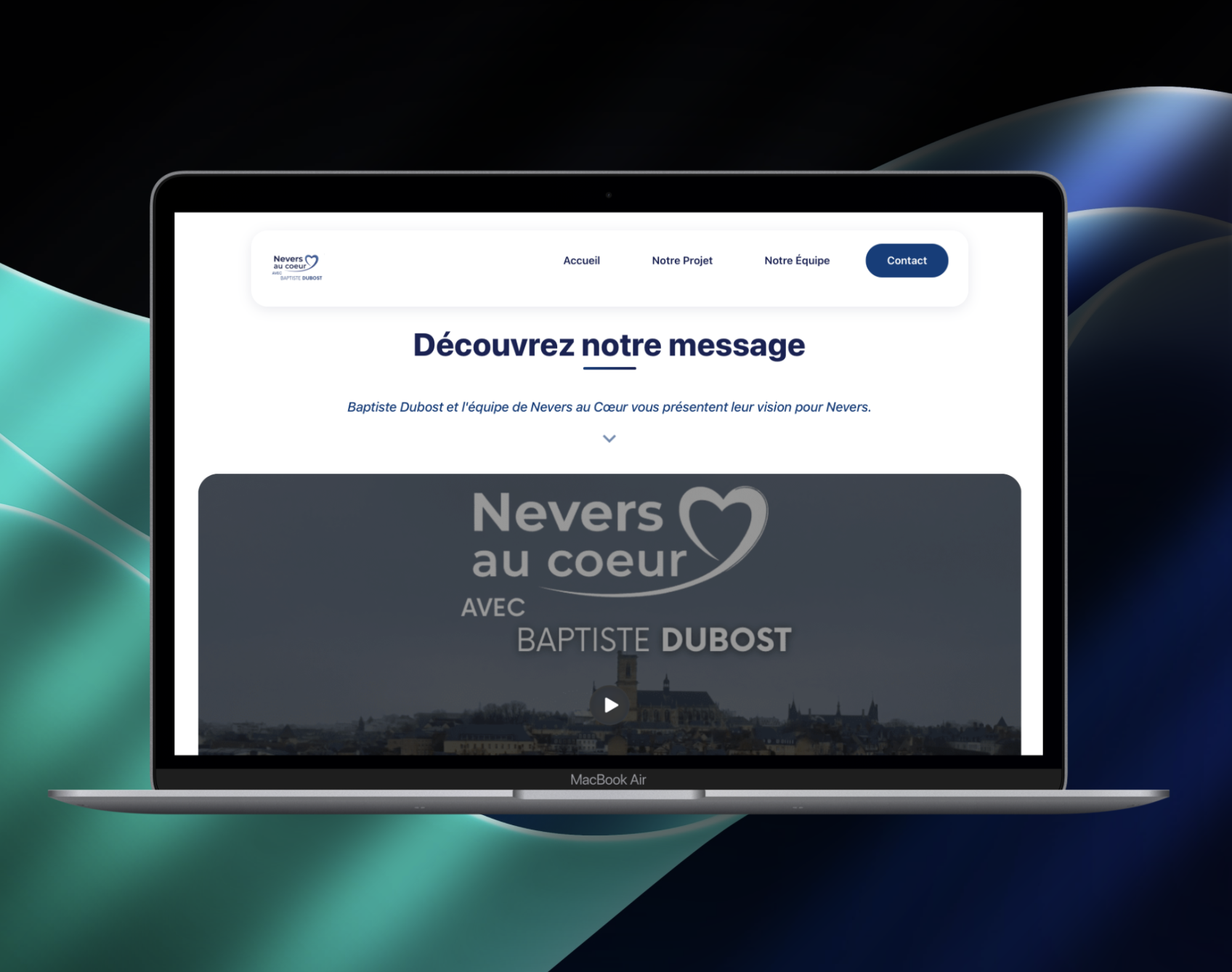 Aperçu du site Nevers au coeur